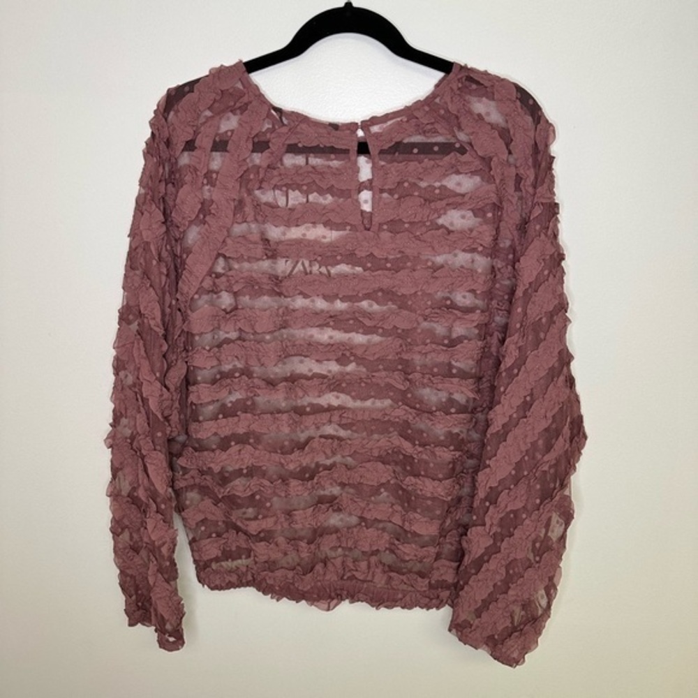 Zara top NWT blouse sz XL - Picture 3 of 5